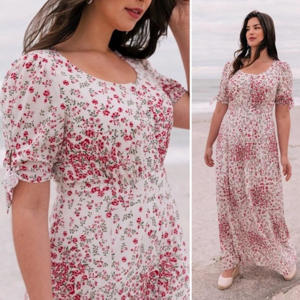NWT Gal Meets Glam Brigitte Floral Maxi Dress Spring Summer Dress Sizes 8 and 10